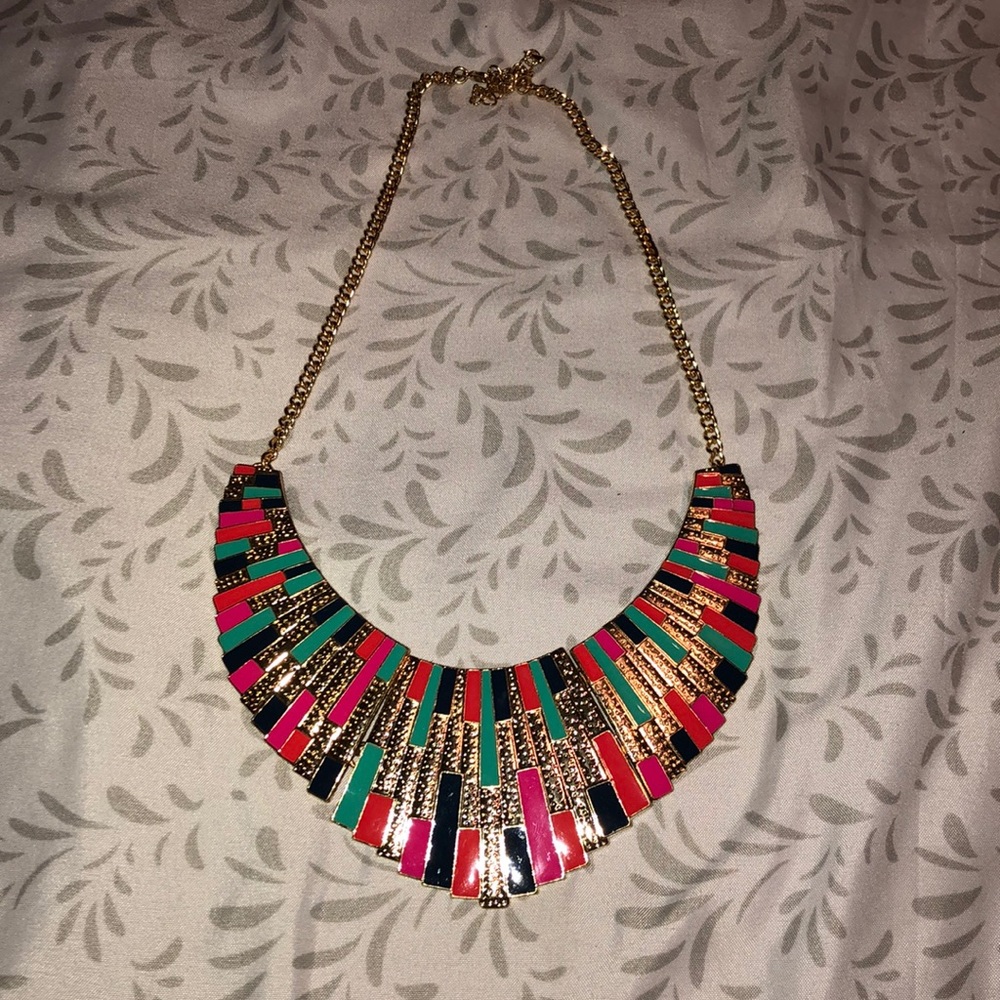 Multi-color Statement Necklace